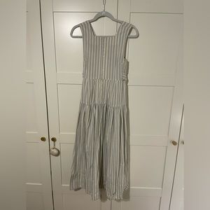 Dôen Rem dress in striped chambray cotton, size XS